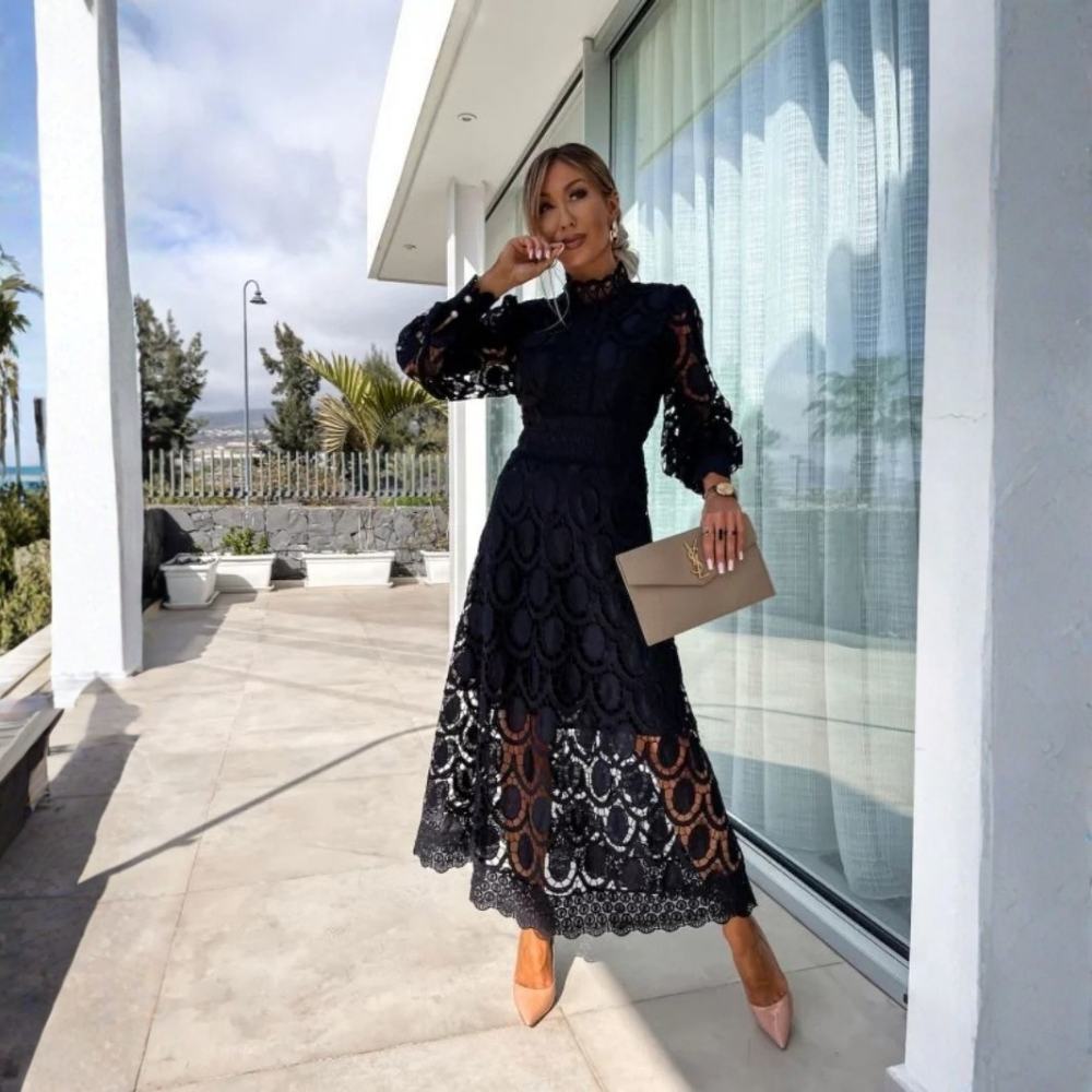 Romantic Lace Midi Dress