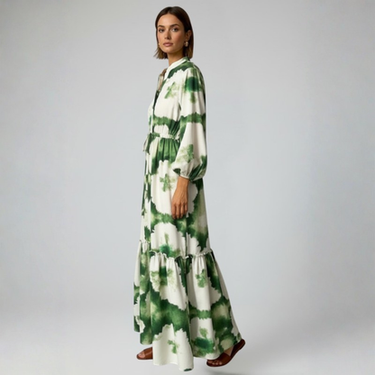 Graceful V Neck Maxi Dress