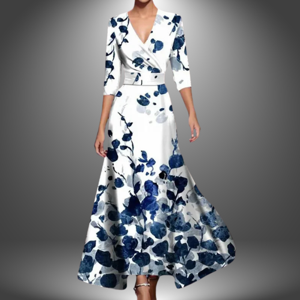 Graceful Wrap Maxi Dress