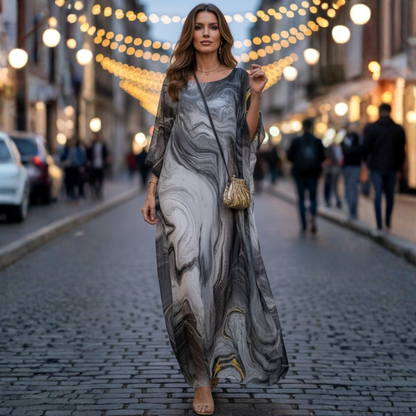 Graceful Chiffon Evening Maxi Dress