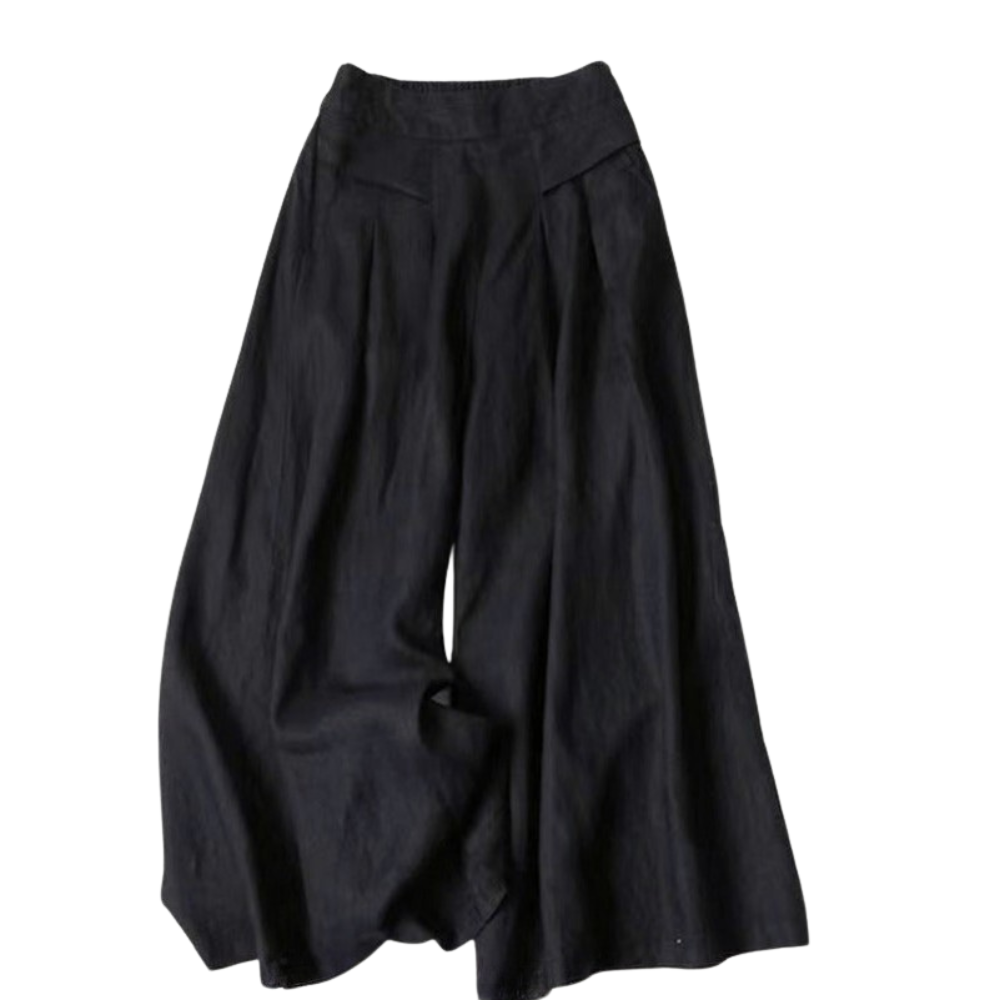 Airy Linen Wide Leg Pants