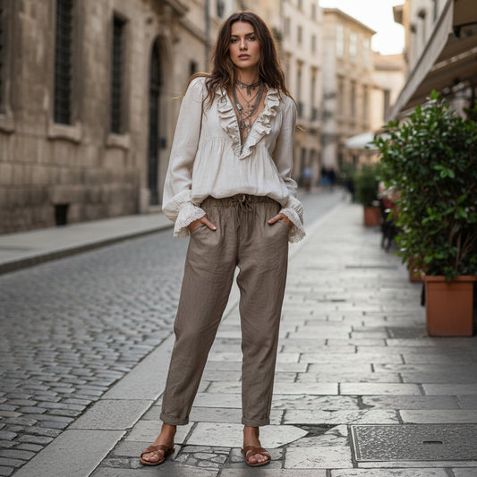 Airy Linen Blouse
