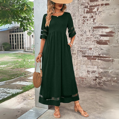 Graceful Midi Dress Empire Waist