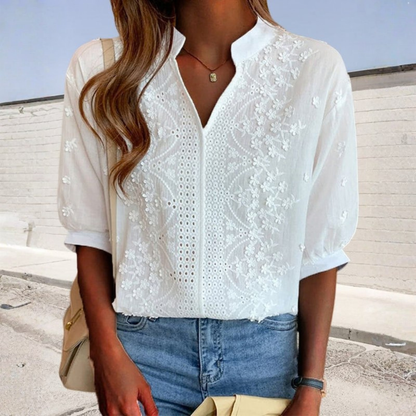 Delicate Blouse V Neck