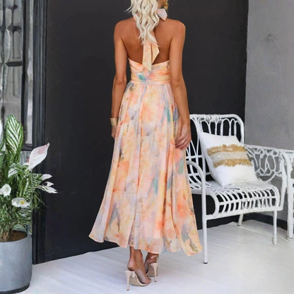 Vibrant Watercolour Maxi Dress