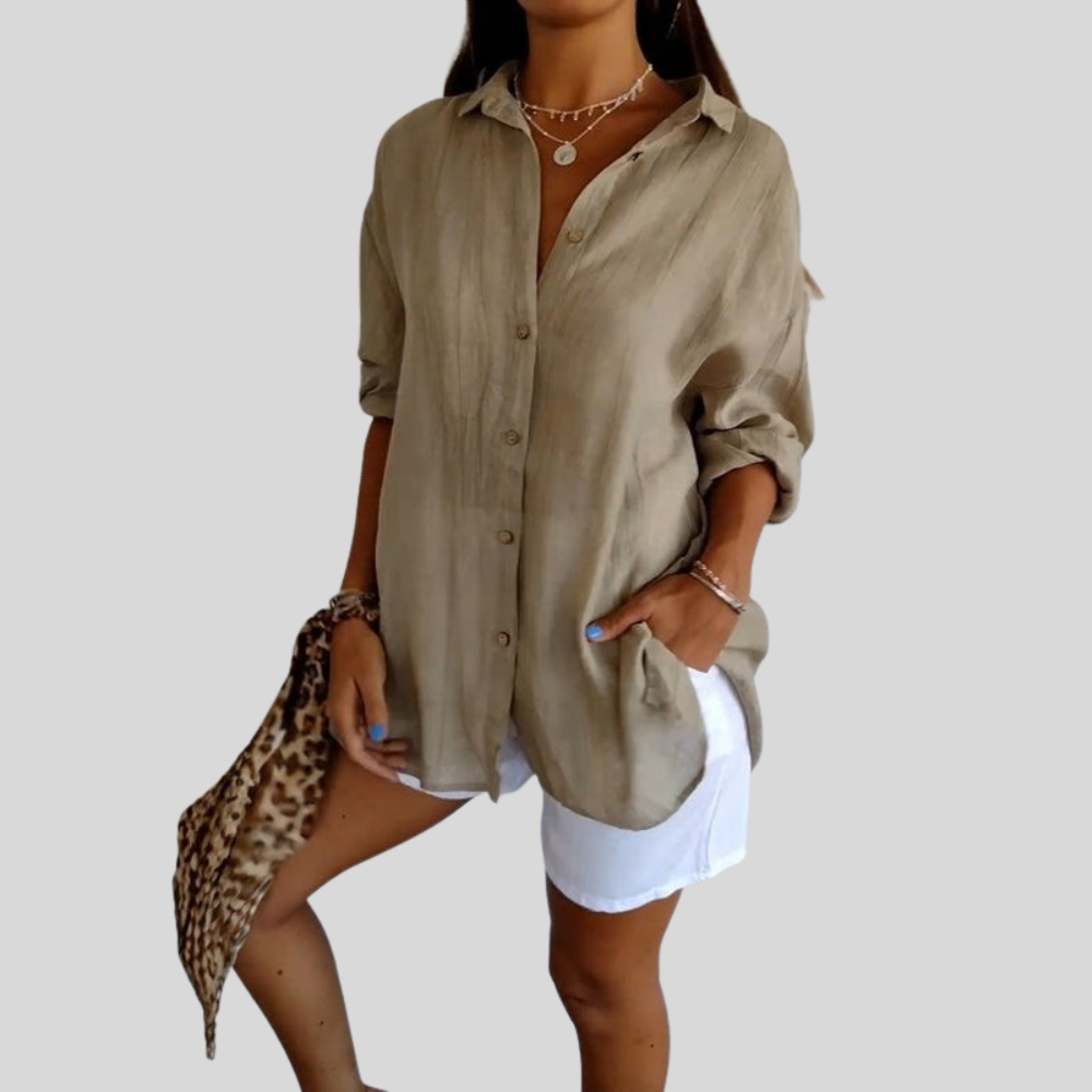 Textured Button Up Shirt