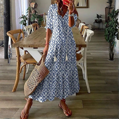 Boho Tassel Maxi Dress