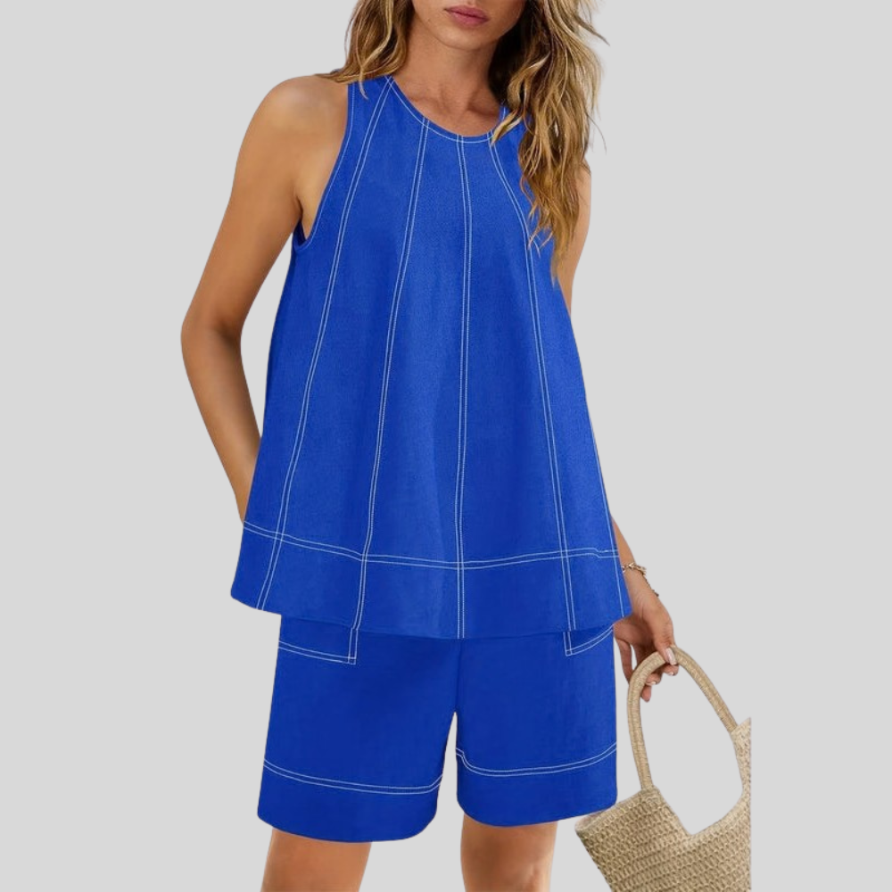 Sleeveless Two Piece Set