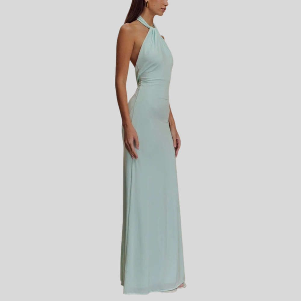 Graceful Maxi Dress High Neck