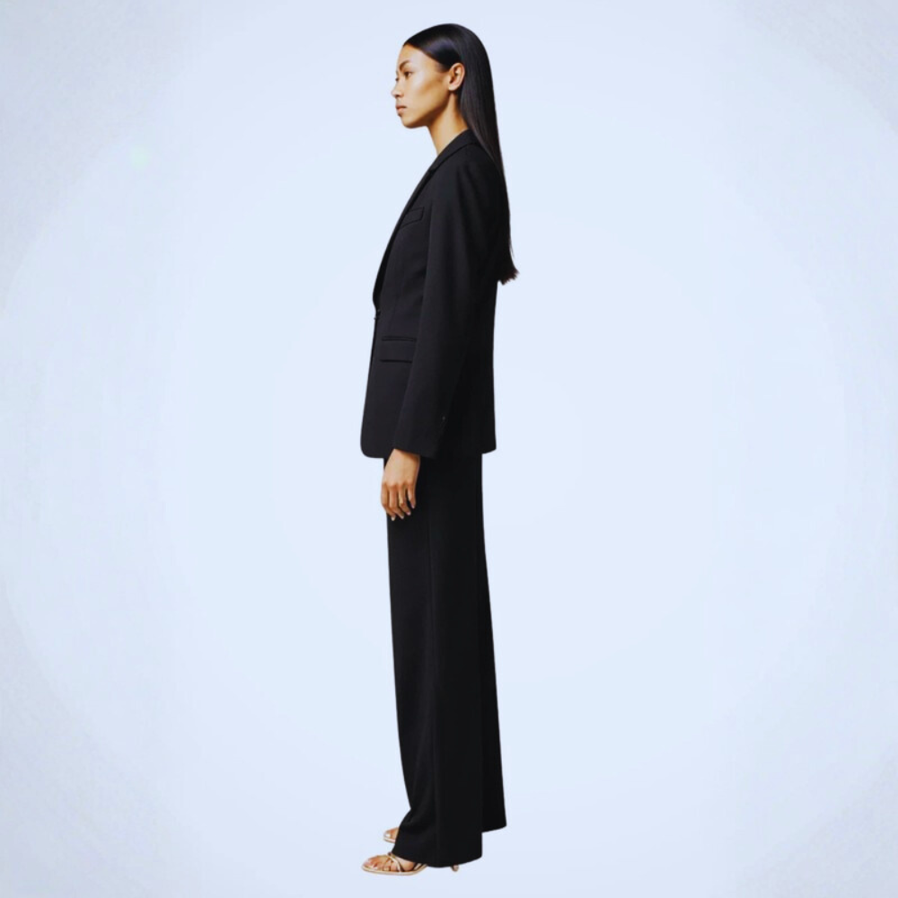 Sleek Blazer Trousers Set