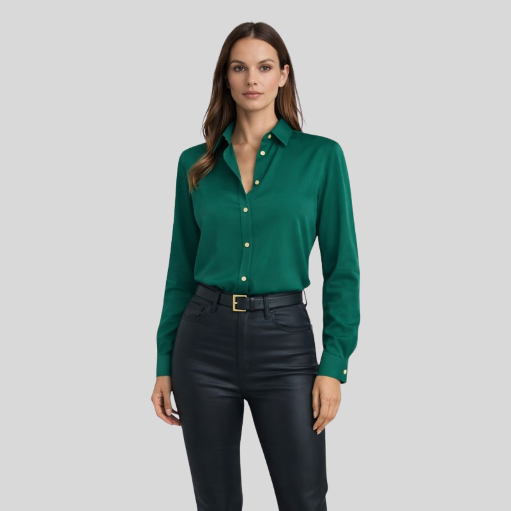 Relaxed Blouse V Neck