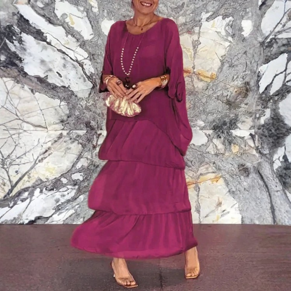 Airy Layered Maxi Dress