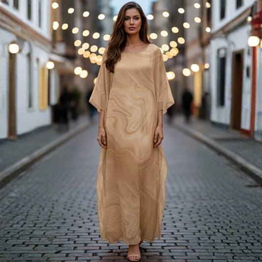 Graceful Chiffon Evening Maxi Dress