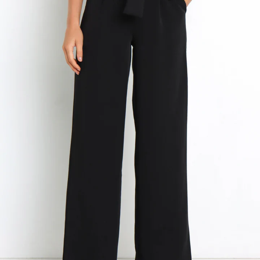 Relaxed Linen Pants Straight Leg