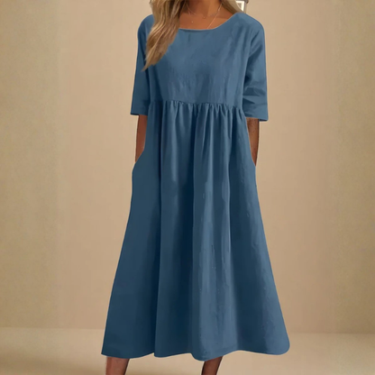 Clean Style Midi Dress
