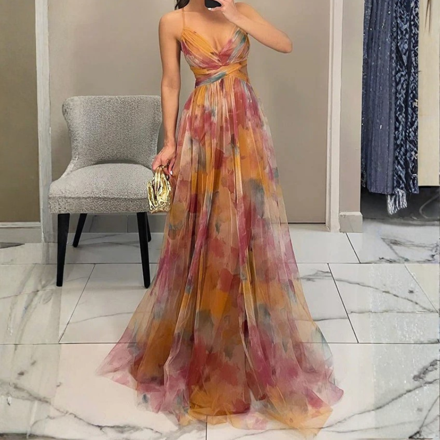 Radiant Floral Maxi Dress
