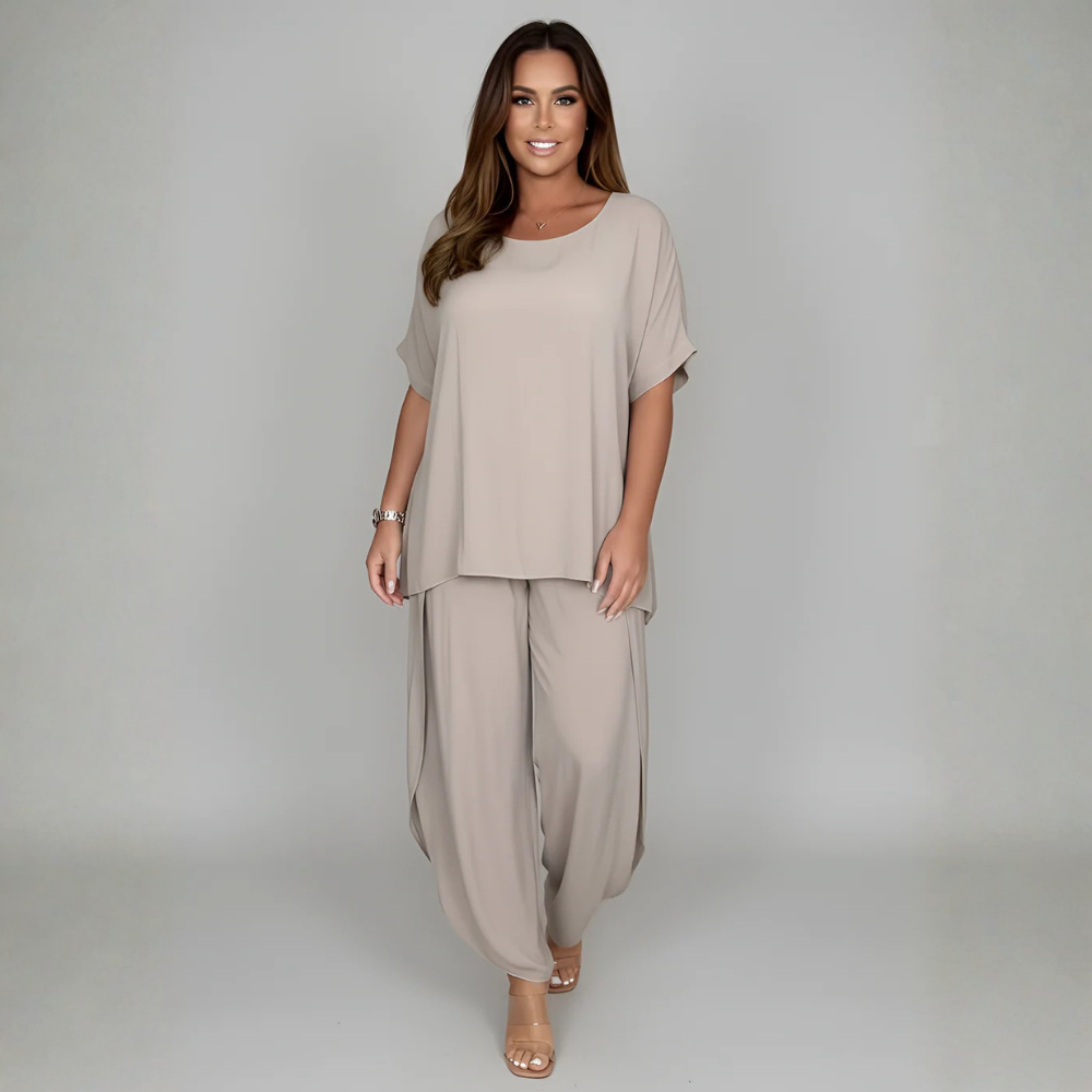 Flowing Linen Tunic Set