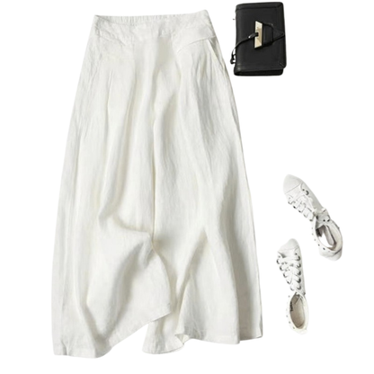 Airy Linen Wide Leg Pants