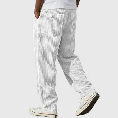 Relaxed Fit Casual Corduroy Trousers