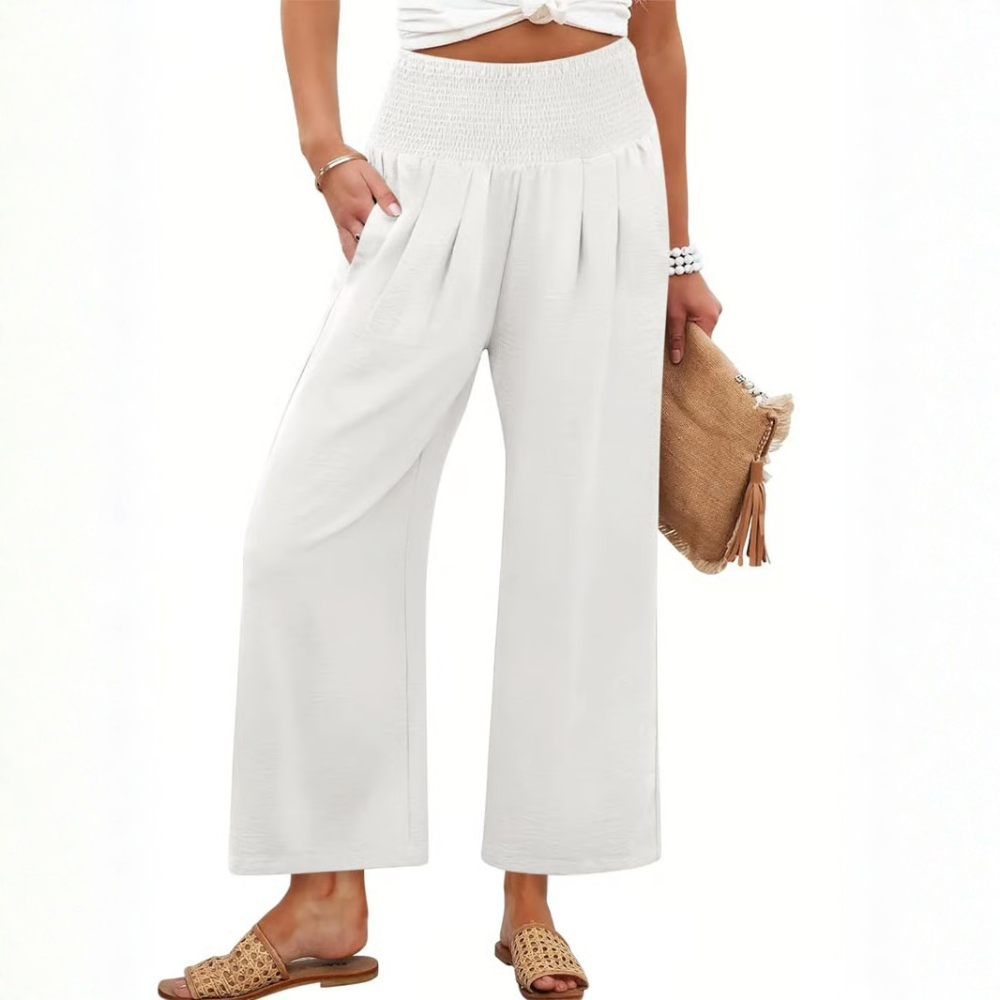 Effortless Smocked Palazzo Pants