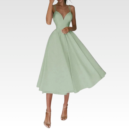 Graceful Strappy Midi Dress