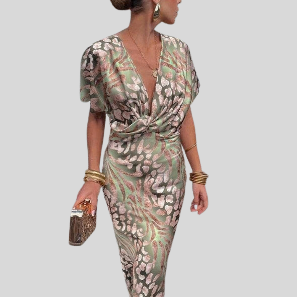 Graceful Maxi Dress V Neck