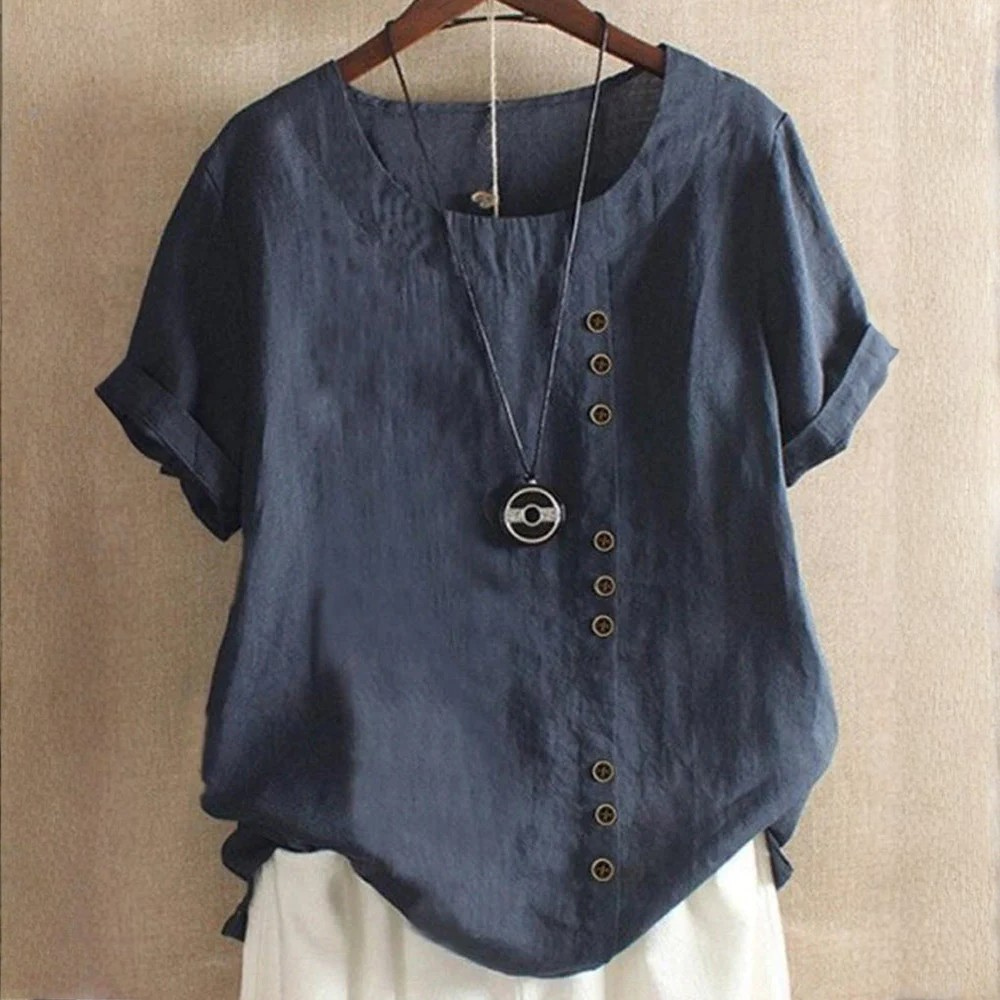 Effortless Blouse Scoop Neck