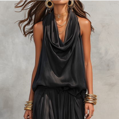 Asymmetrical Boho Two Piece Outfit