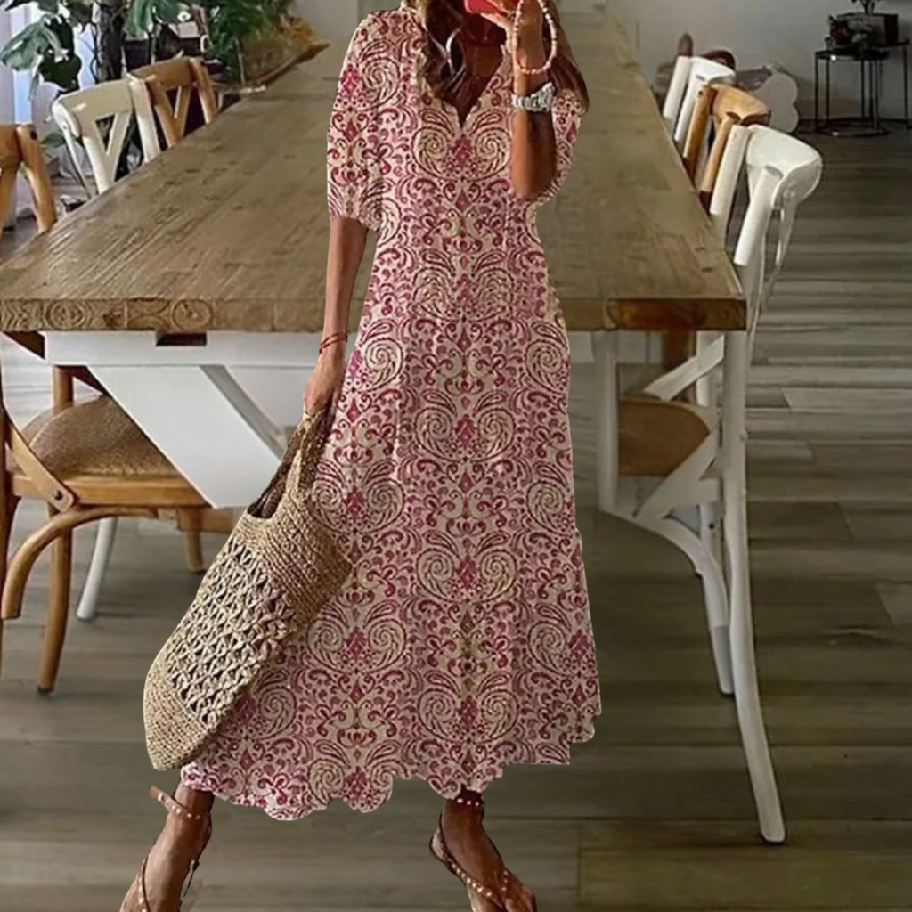 Boho Flowing Maxi Dress
