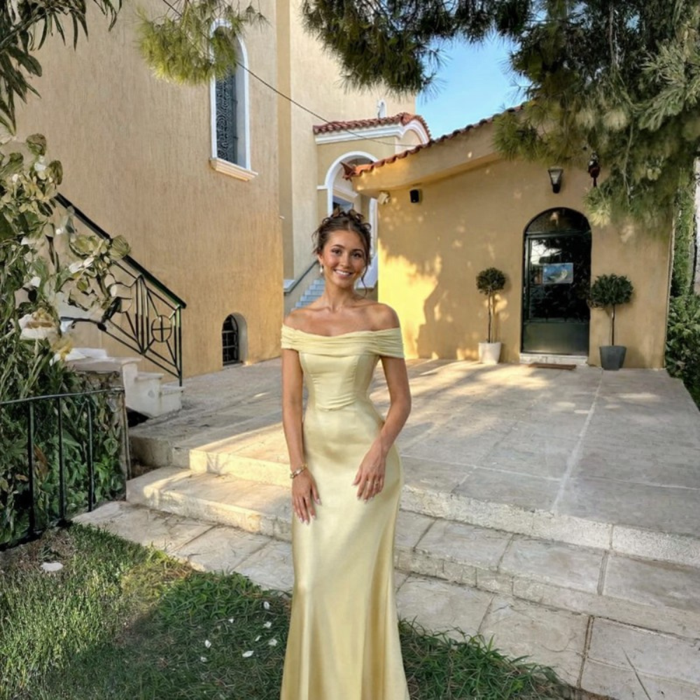 Graceful Maxi Dress Off Shoulder