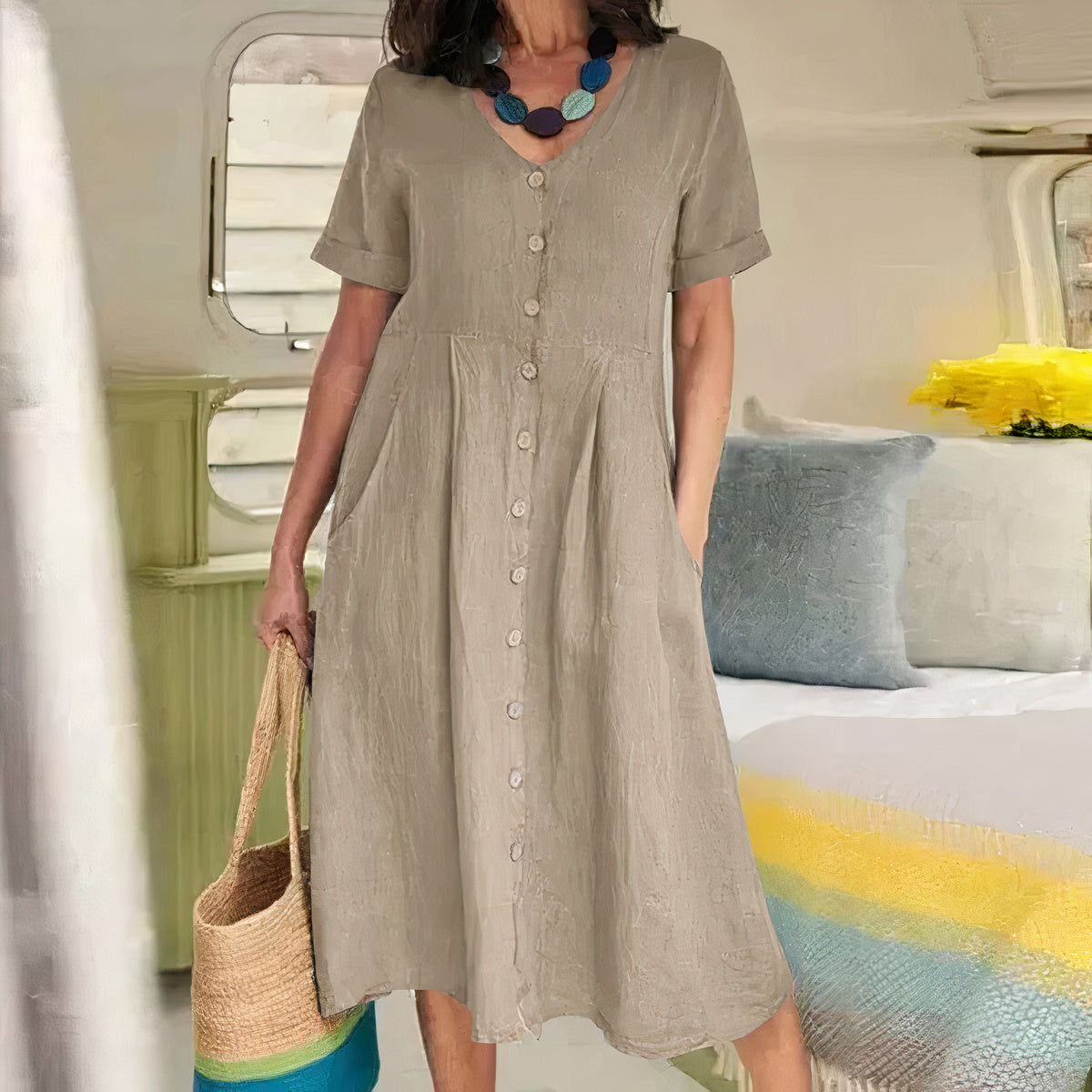 Airy Linen Summer Dress
