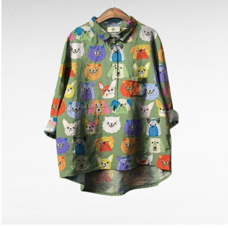 Artistic Button Up Shirt