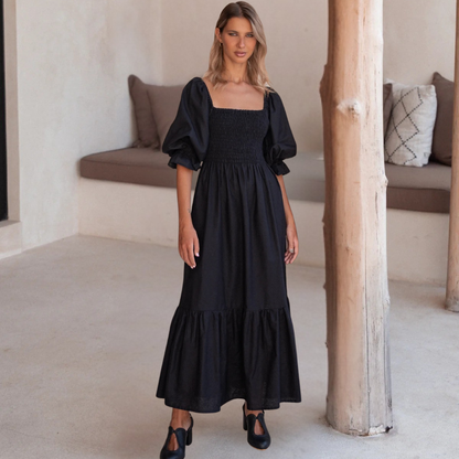 Effortless Linen Midi Dress