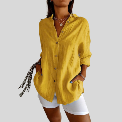 Textured Button Up Shirt