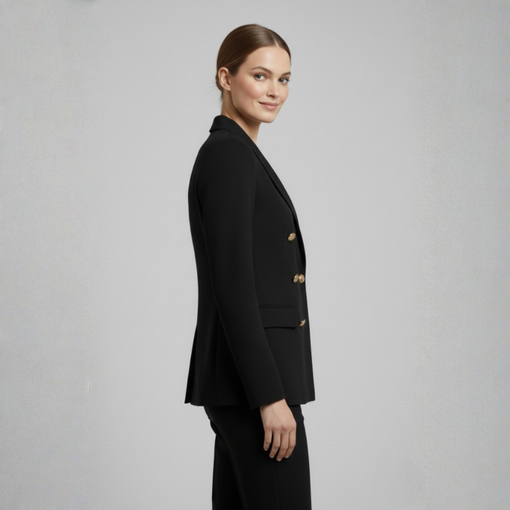 Polished Blazer Notch Collar