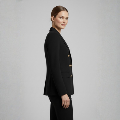 Polished Blazer Notch Collar