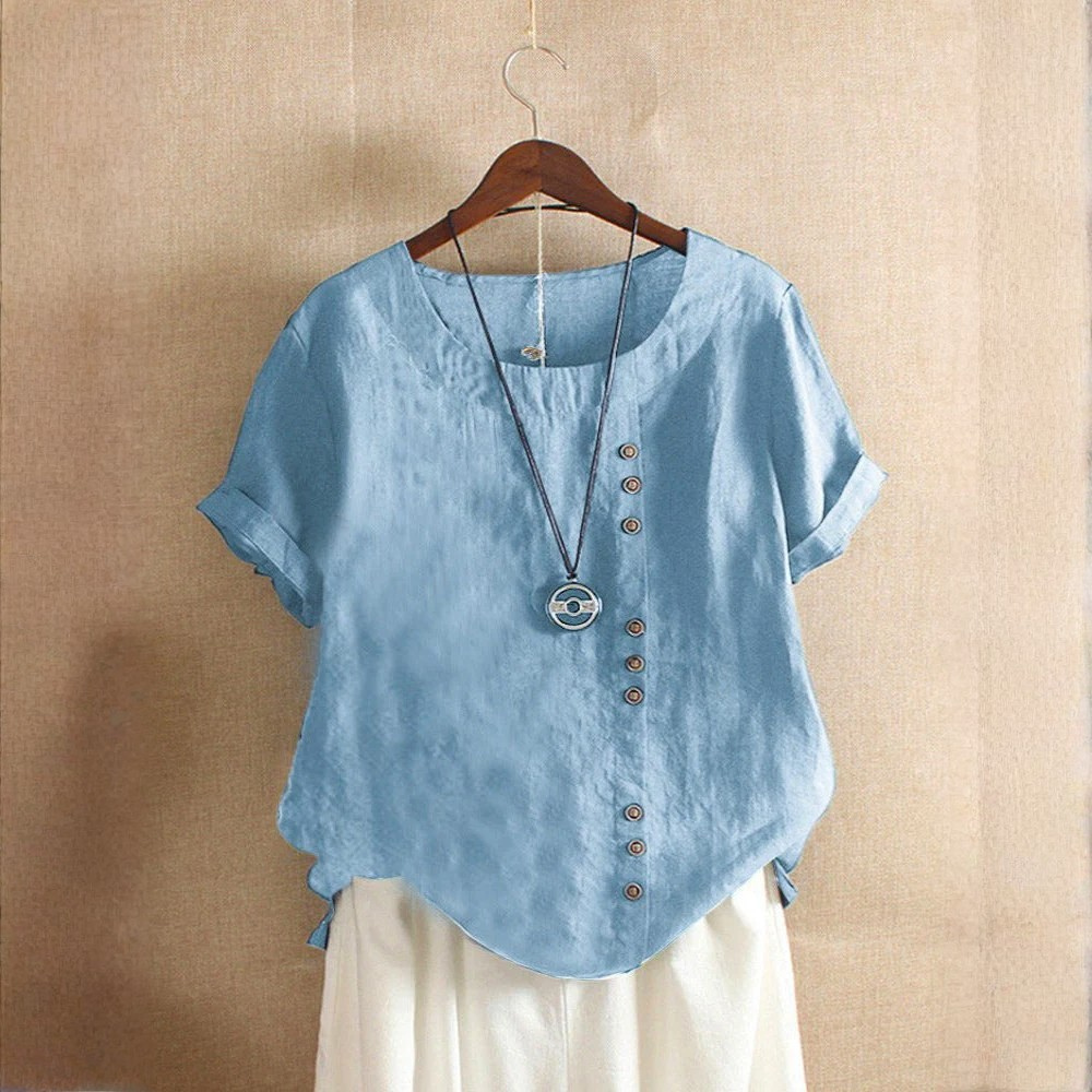 Effortless Blouse Scoop Neck