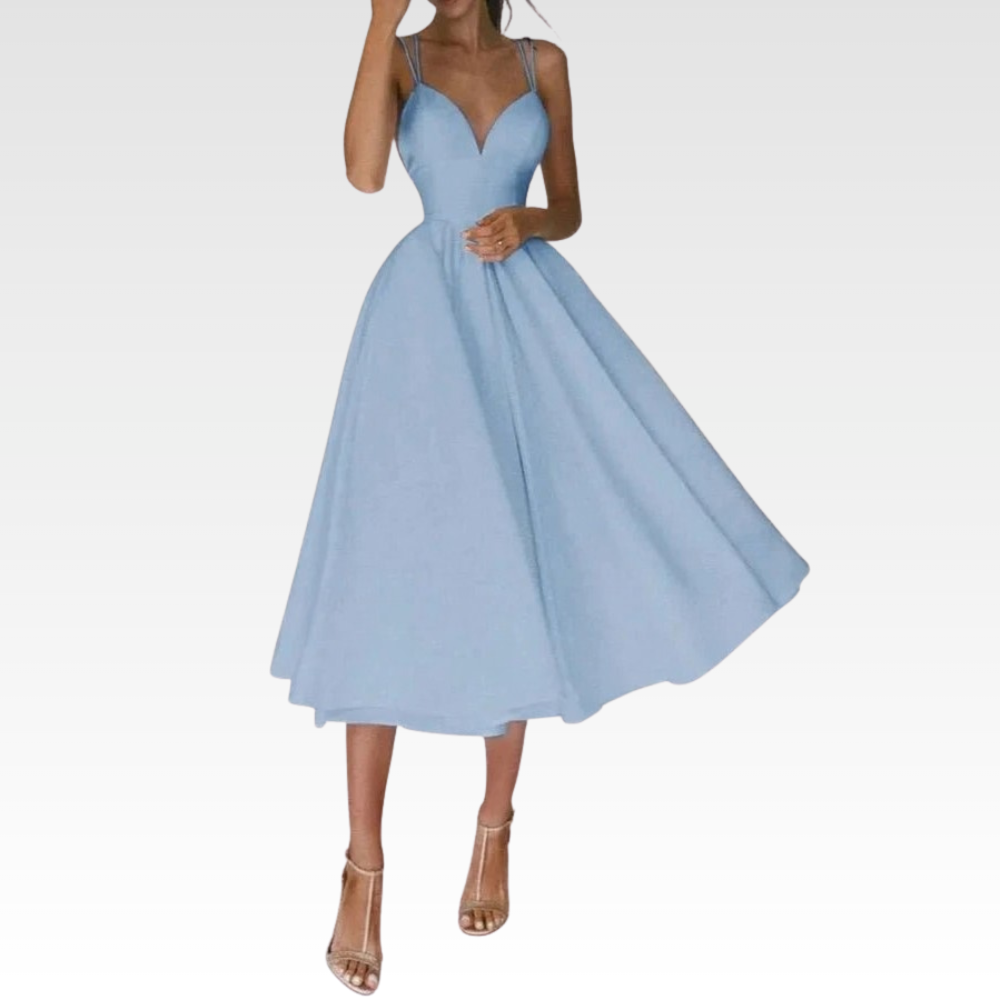 Graceful Strappy Midi Dress
