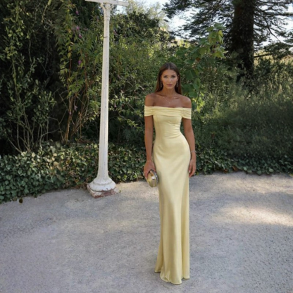 Graceful Maxi Dress Off Shoulder