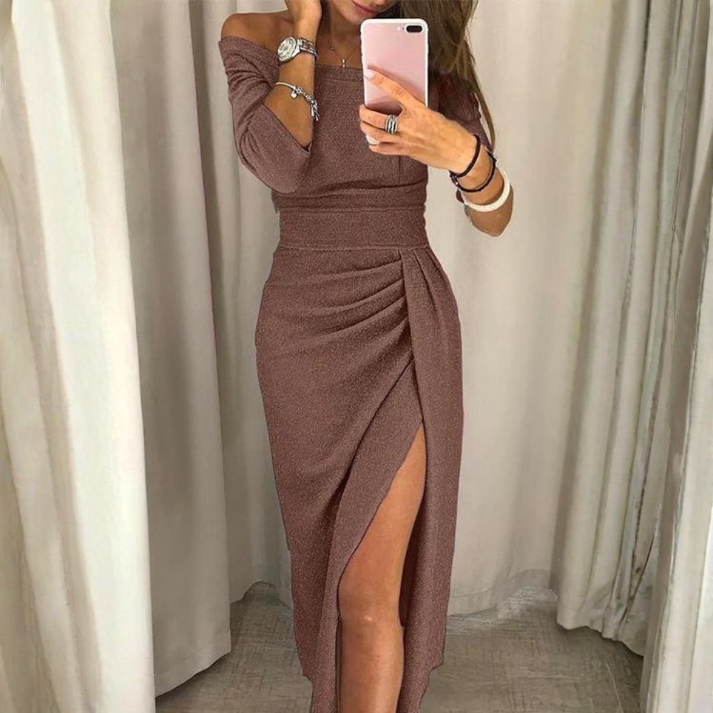 Glamorous Off Shoulder Maxi Dress