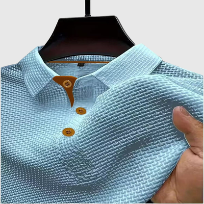 Modern Textured Airy Polo Shirt
