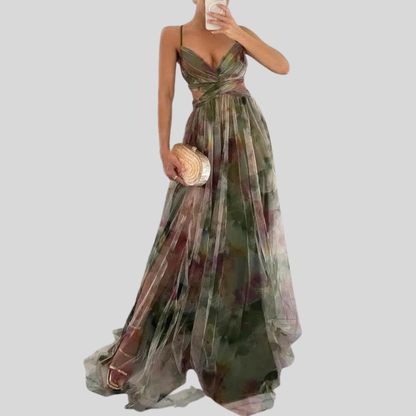 Airy Floral Maxi Dress