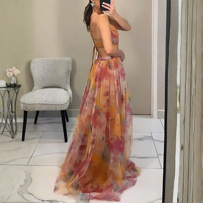 Radiant Floral Maxi Dress