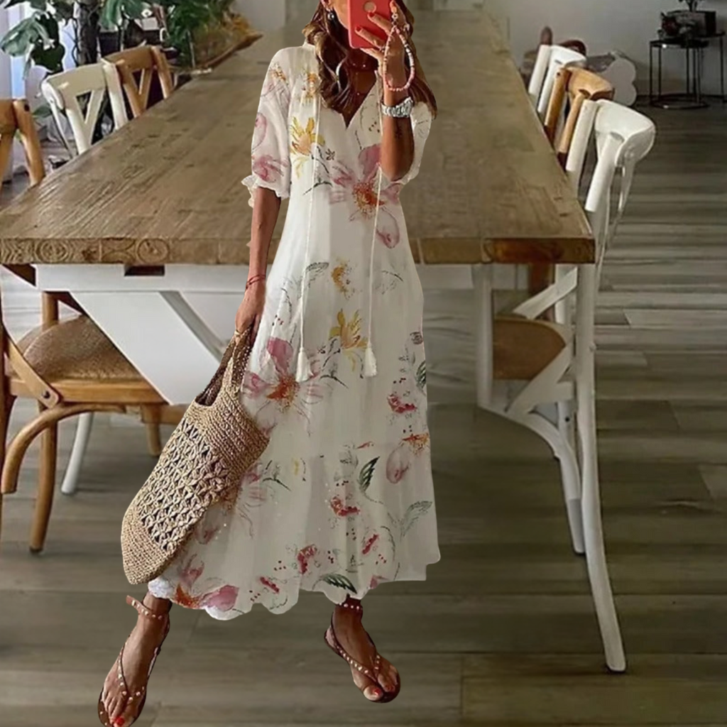 Boho Flowing Maxi Dress