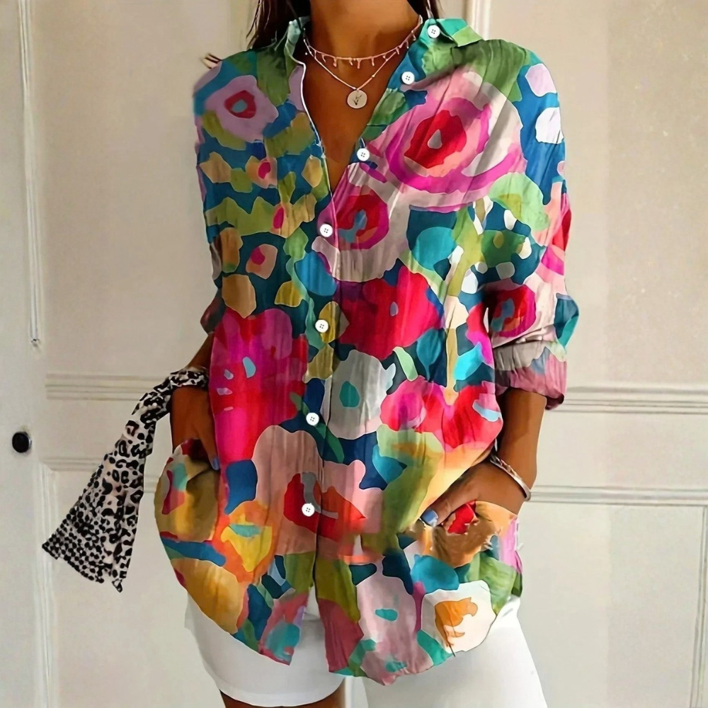 Vibrant Printed Blouse