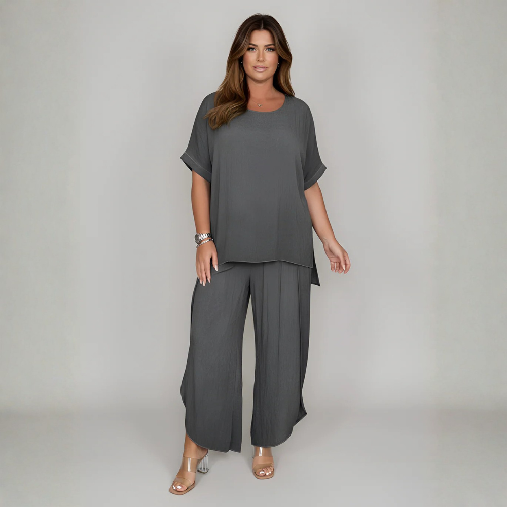 Flowing Linen Tunic Set