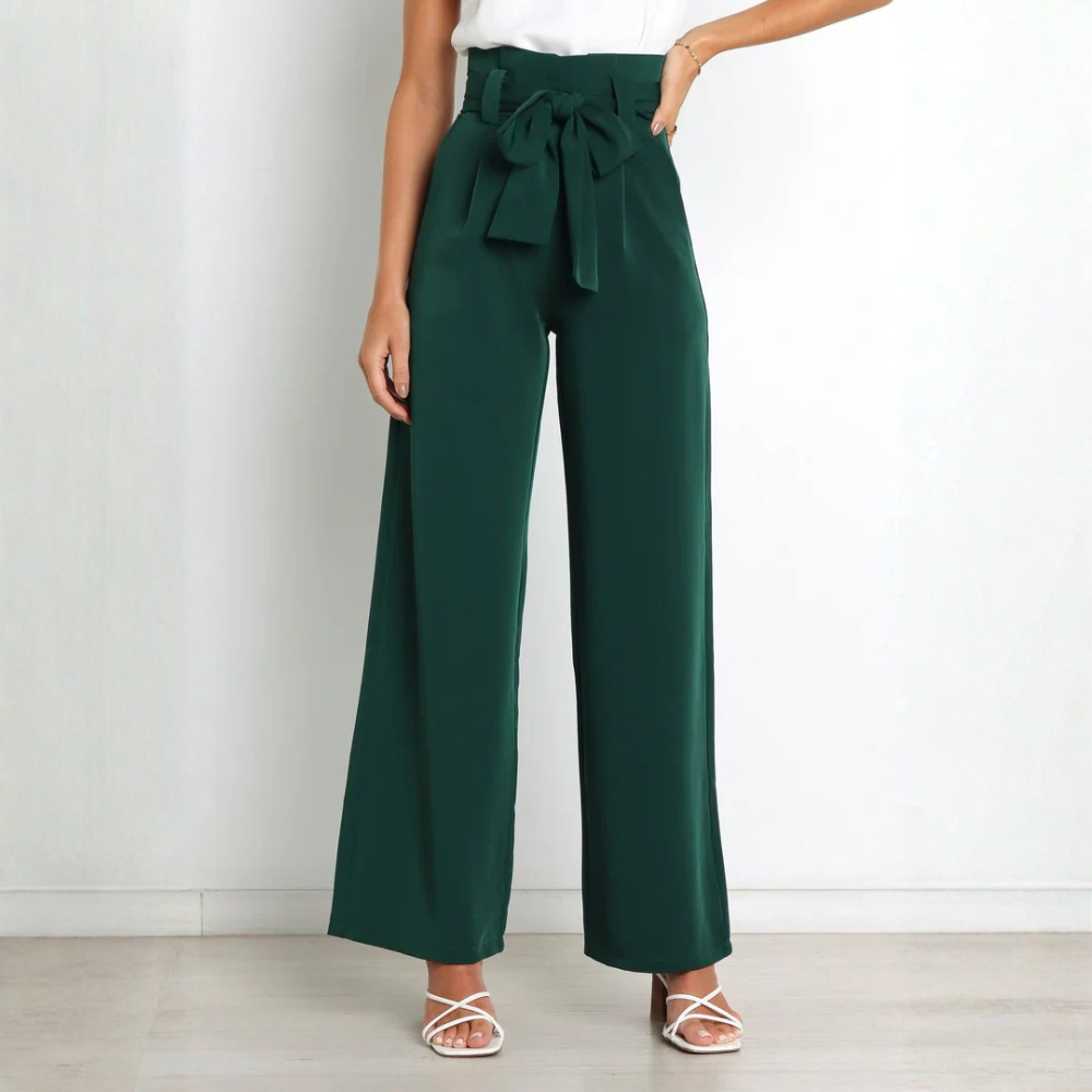 Relaxed Linen Pants Straight Leg