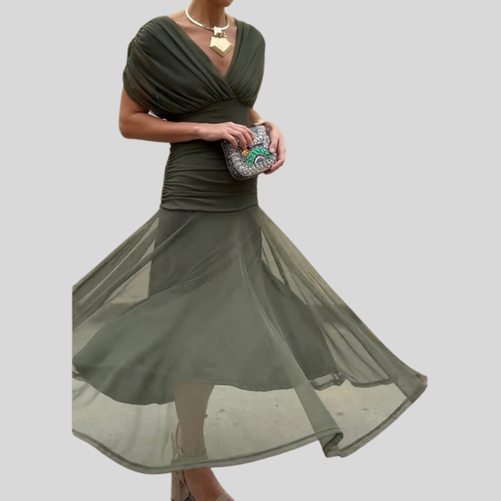 Flowy Midi Dress Wrap
