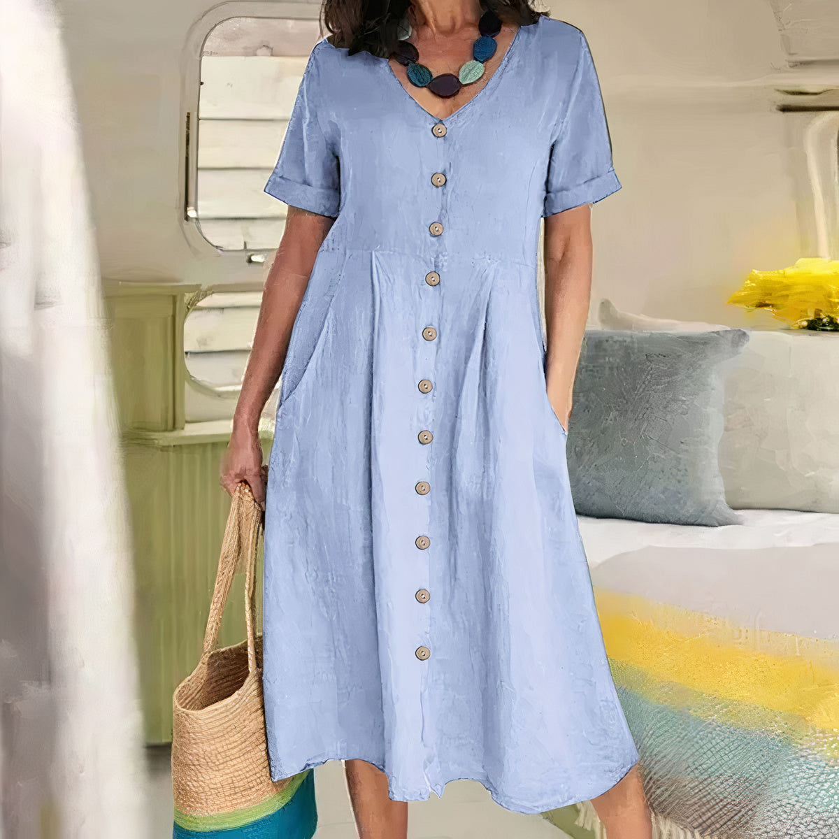 Airy Linen Summer Dress