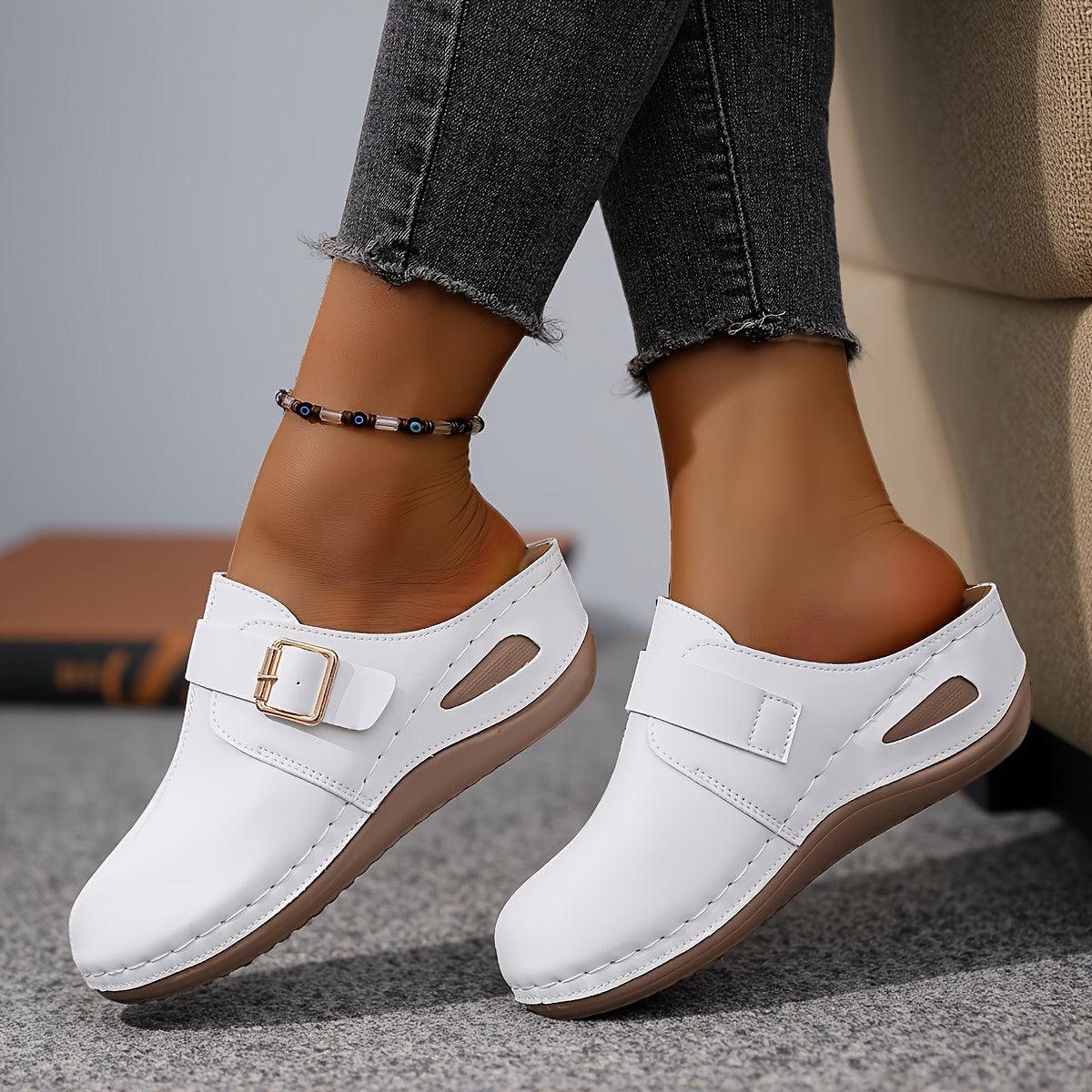Closed Toe Mule Comfort Shoes